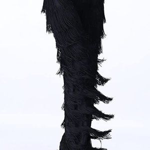 Black Fringe pants